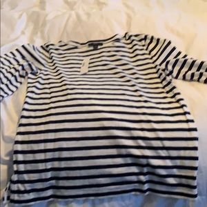 Jctew Boatneck lightweight striped top. NWT